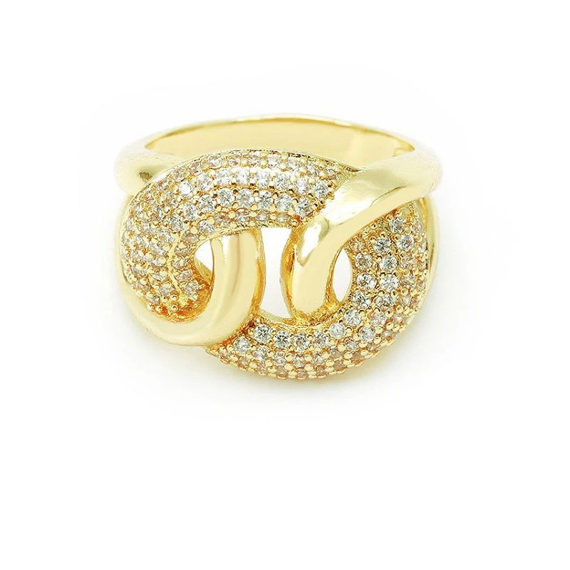 Pave Cz Silver Ring For Women