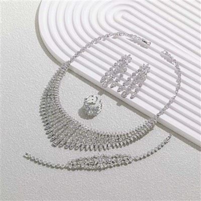 Luxury Crystal Wedding Jewelry Sets