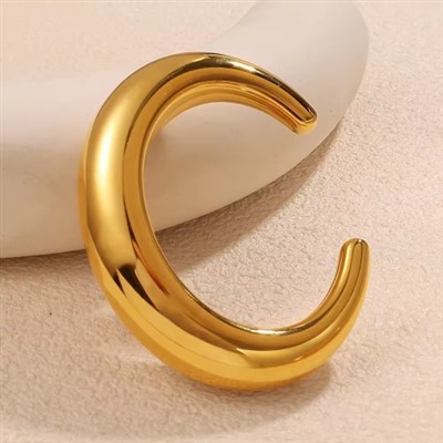 Real Gold Plating Glossy Bangle
