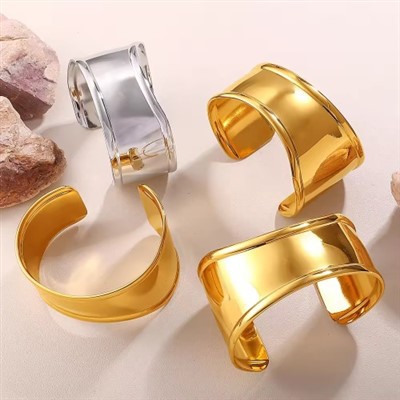 Retro-style Stainless Steel Bangles
